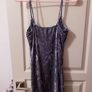 Velvet mini dress
